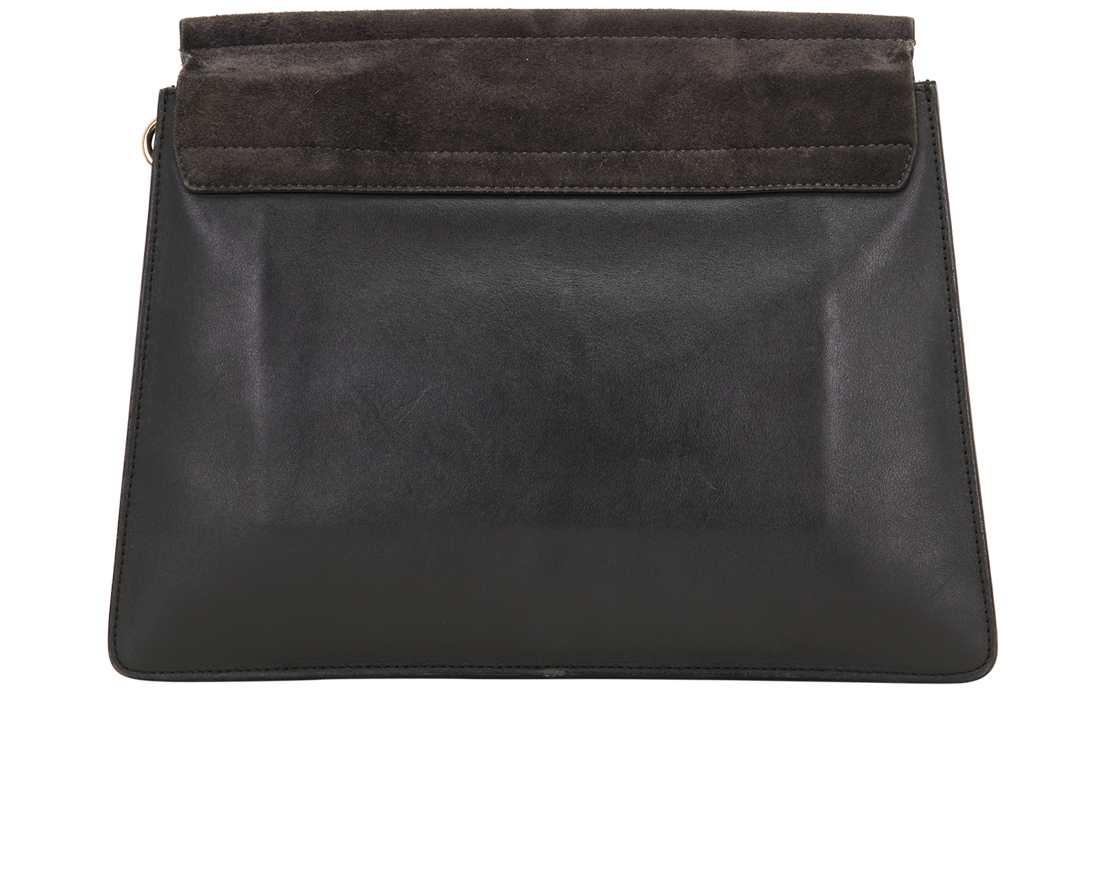 Medium Faye, &pound;220, Handbags, Grey, Leather/Suede, Back view